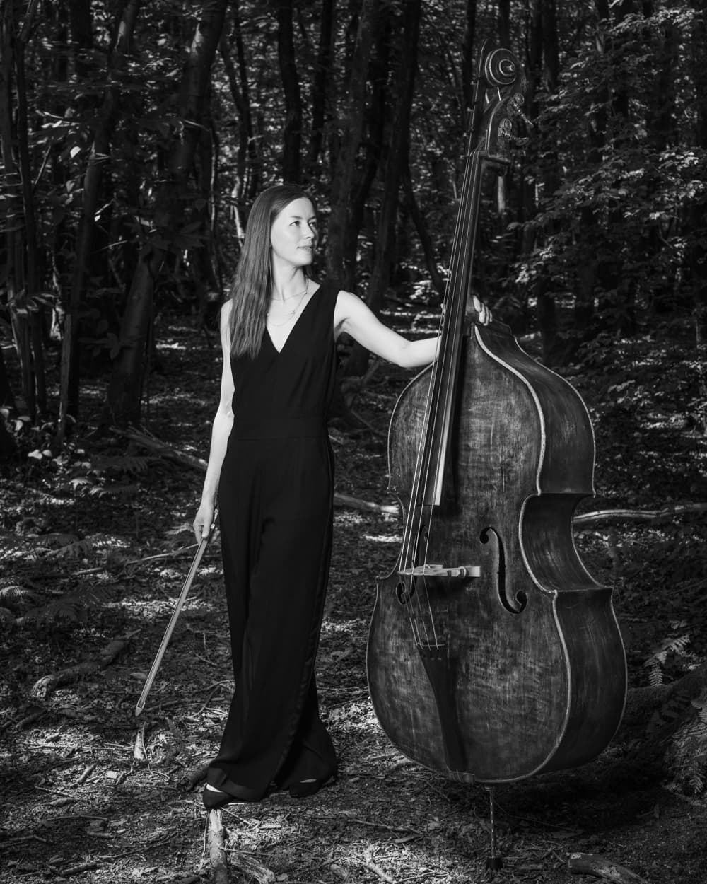 Double bassist Marianne Schofield